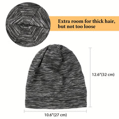 Men's Single Layer Satin Nightcap with Cotton Outer and Silk Satin Inner