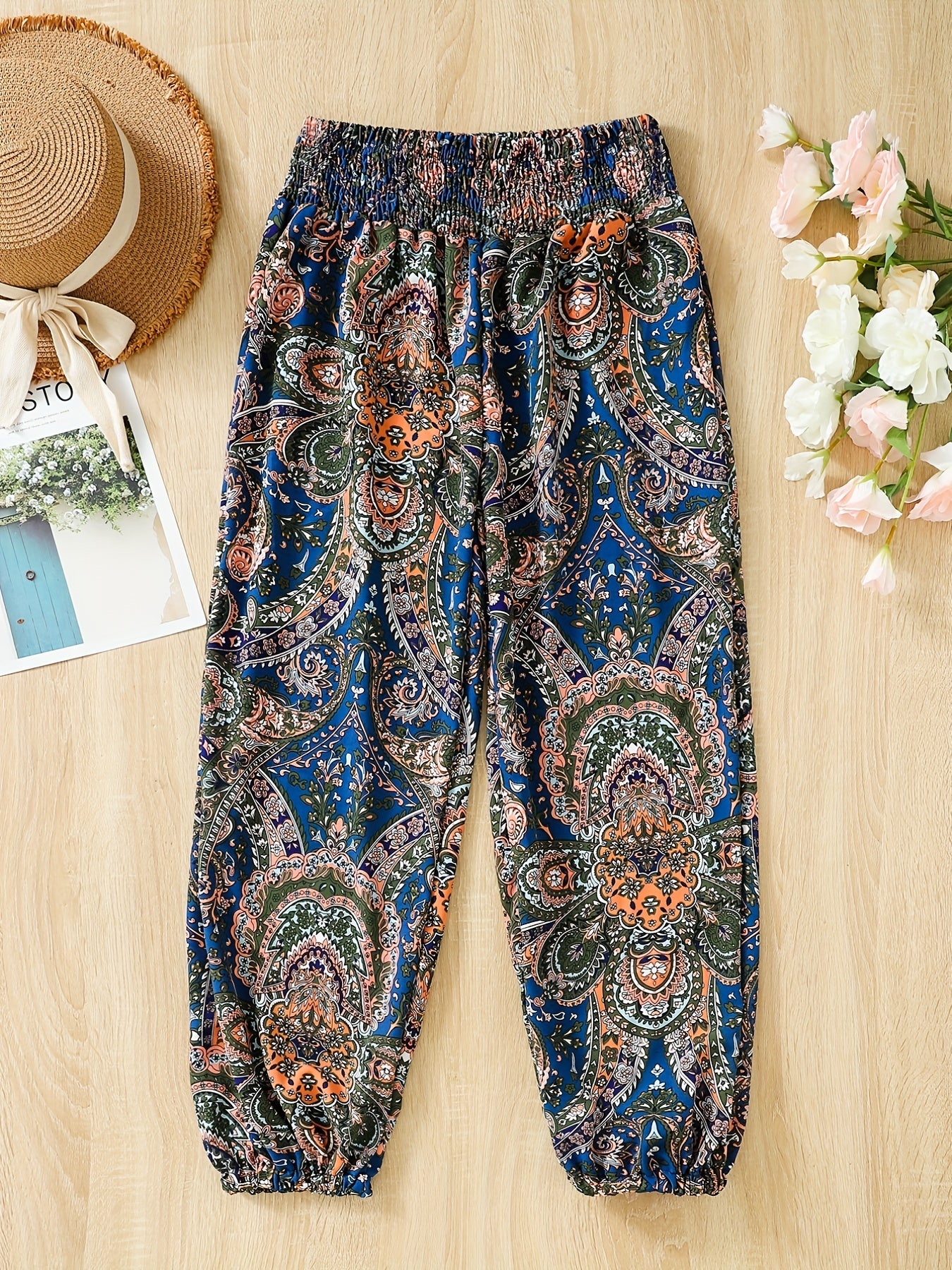 Casual Elastic Waist Pants for Women