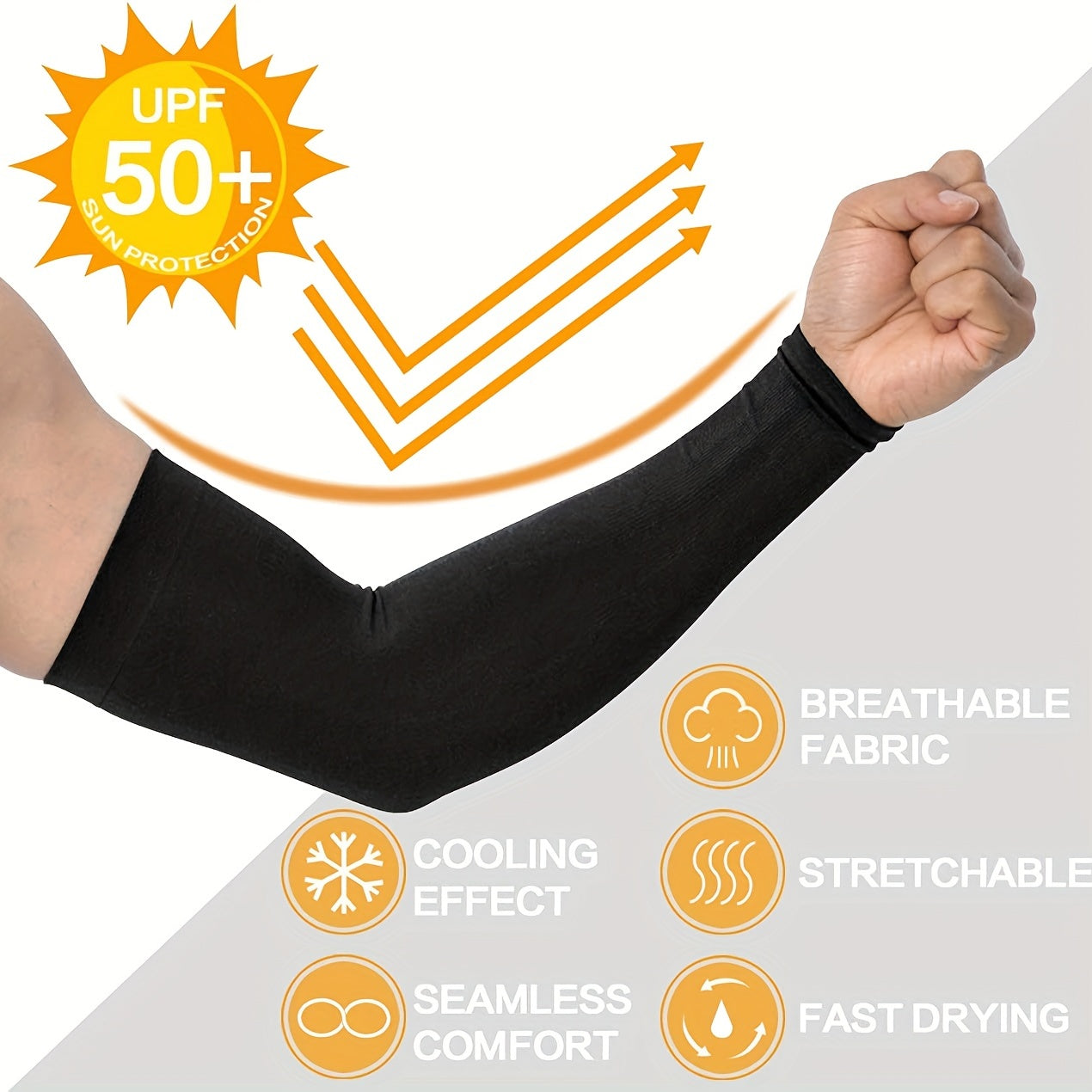 Breathable Sun Protection Arm Sleeves for Outdoor Sports