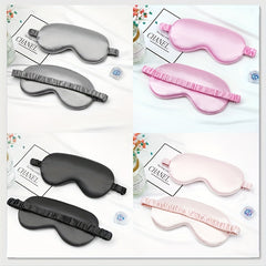 Blackout Eye Mask Embroidered Solid Blindfold for Travel Rest Yoga