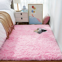 Fluffy Shaggy Area Rugs For Girls Bedroom Soft Kids Room Rugs Non Slip Carpet