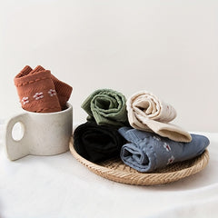 Floral Print Crew Socks for Women