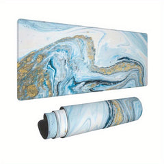 Marble Style Mouse Pad Gaming Mouse Pad 80x30cm Non-Slip Rubber Base Desk Mat