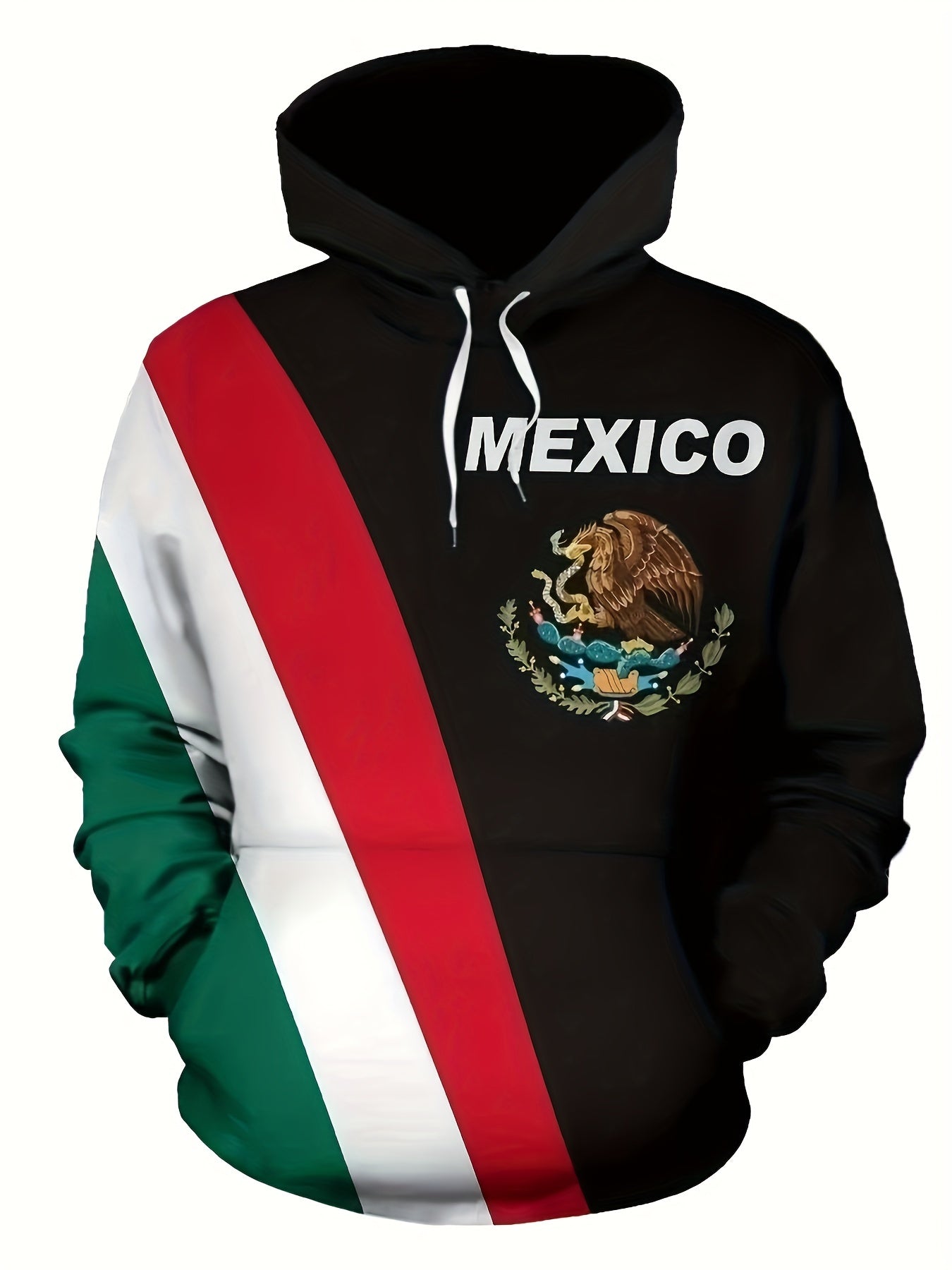 MEXICO Print Hoodies For Men Graphic Hoodie With Kangaroo Pocket