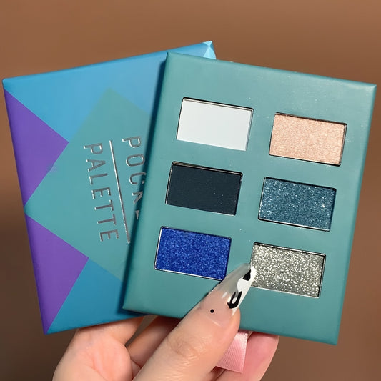 Peacock Green Eyeshadow Palette, Pearly Matte Finish