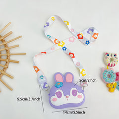 Cartoon Character Silicone Messenger Shoulder Bag