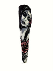 Goth Leggings High Rise Skinny Leggings