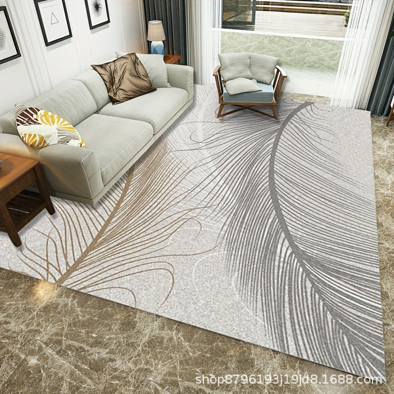 Modern 5'X7' Area Rug with TPR Anti-slip Backing