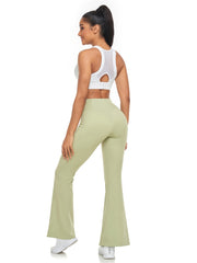 Women's Stretchy Flare Leg Yoga Pants Soft Casual Sports Pants