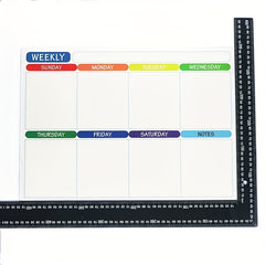 5pcs 10pcs Magnetic Monthly Plan Weekly Plan Note Card Set Refrigerator Sticker