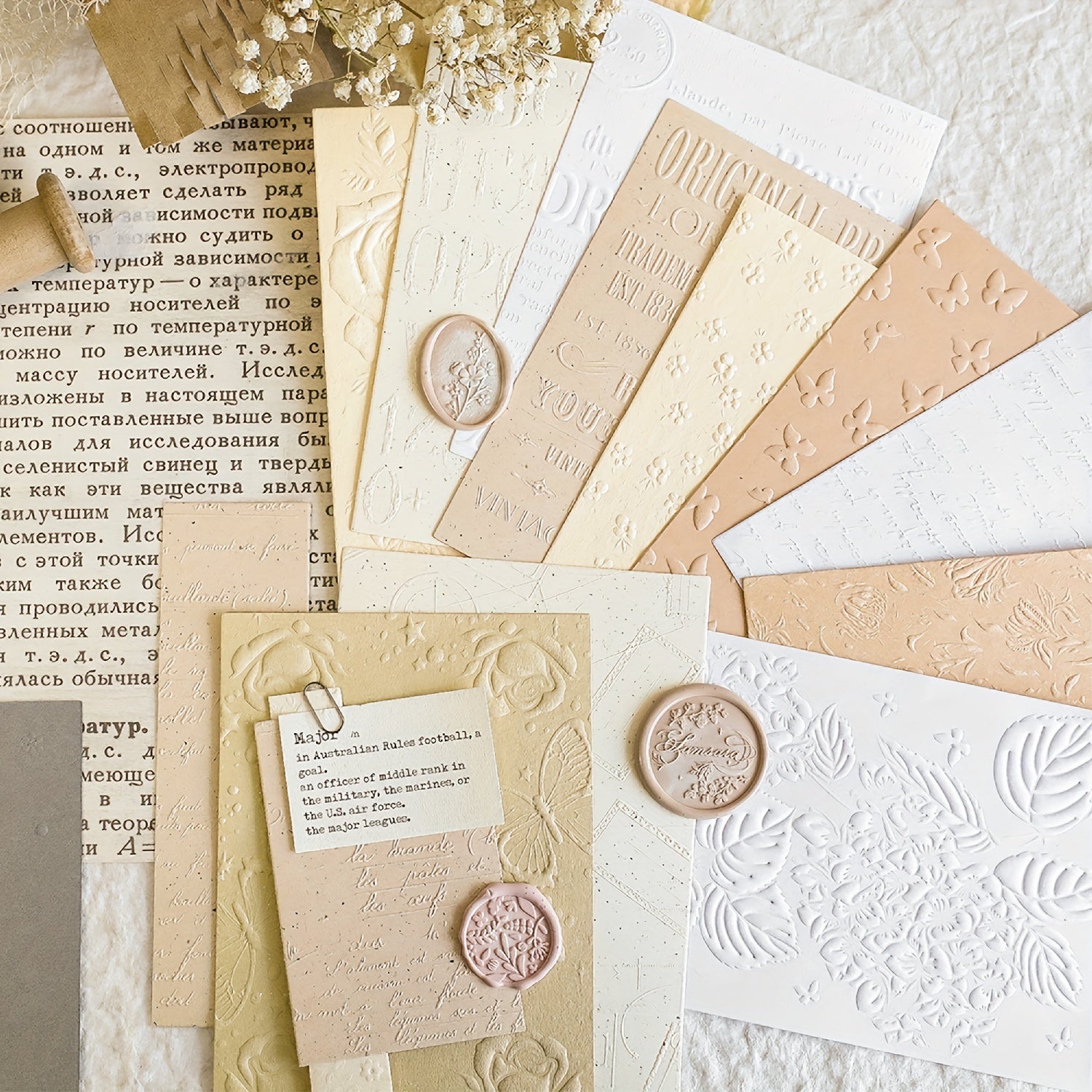 Vintage Letterpress 11x17 Paper