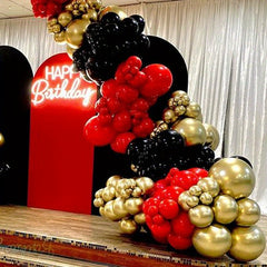 271pcs Red Wedding Birthday Party DIY Balloon Garland Arch Kit