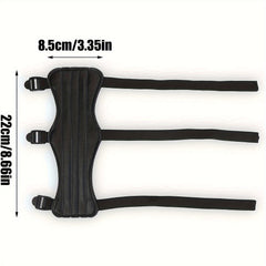 Thickened Arm Guard PU Archery Arm Strap for Traditional Bow Long Bow