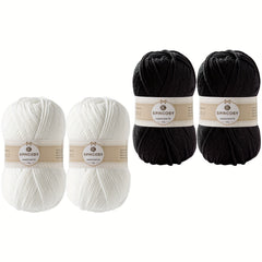 4pcs Crochet Yarn Multiple Colors 4 Layers 100 Acrylic Soft Yarn