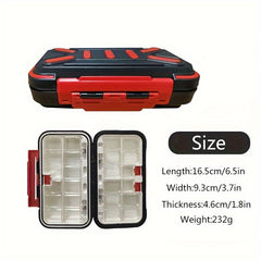 Double Sided Waterproof Fishing Gear Box Hook Bait Storage Tackle