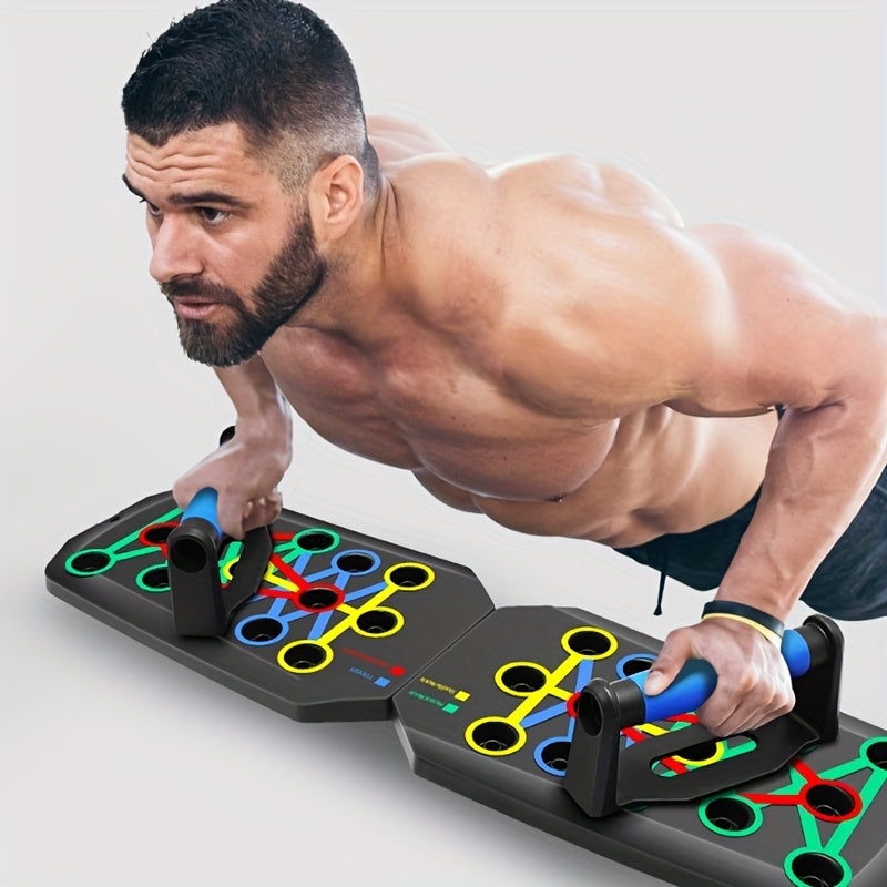 1pc Folding Push up Board Muscle Exercise Equipment