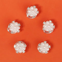Pearl Rhinestone Bridesmaid Hair Clips Wedding Hair Accessories