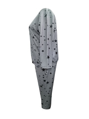 Women's Plus Star Print Top & Pants Two Piece Set