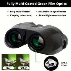 HD Portable Binoculars Large Eyepiece for Bird Watching Hiking Travel