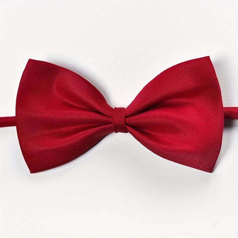 Red Wedding Bow Tie for Men
