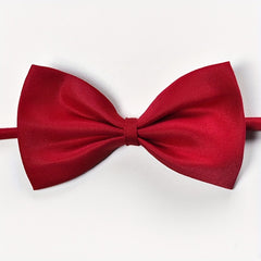 Red Wedding Bow Tie for Men