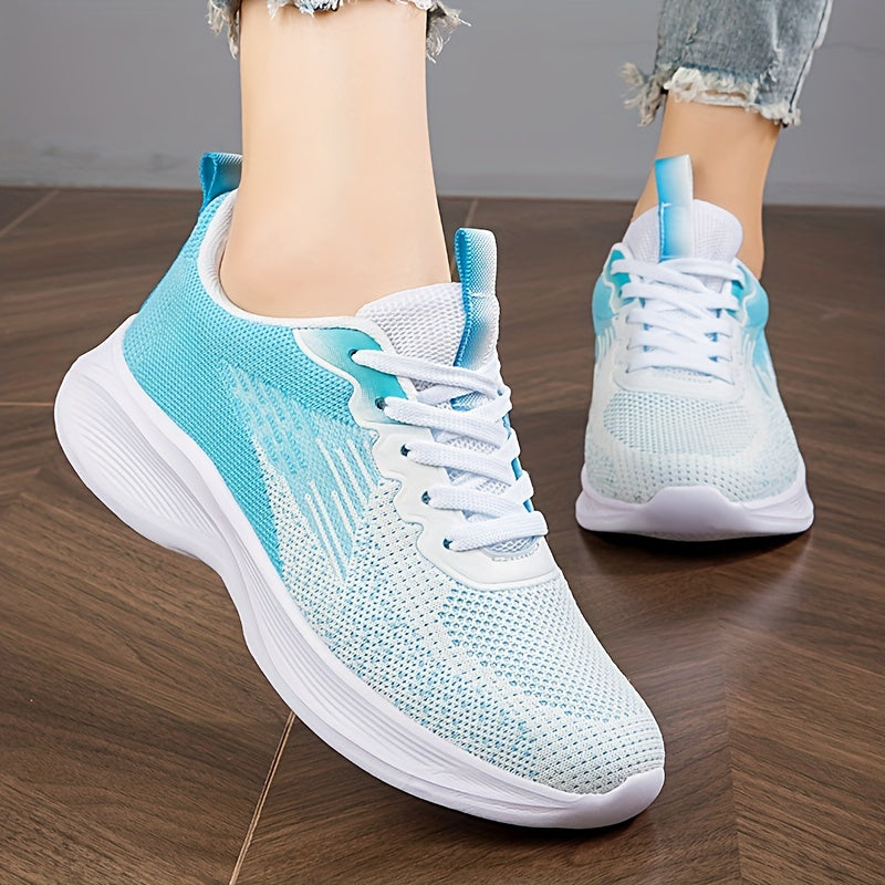 Soft Thick Bottom Mesh Breathable Woven Shoes Lightweight Sneakers