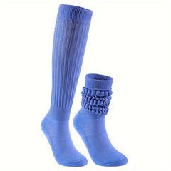Slouchy Socks Solid Warm Scrunchie Socks Women's Stockings & Hosiery