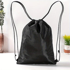 Kids Outdoor Drawstring Backpack Basketball Storage Bag