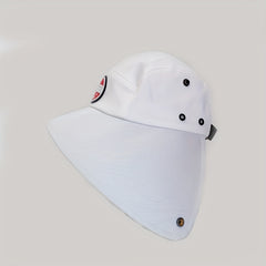 Wide Brim Visor Hat Cotton UV Protection Sun Hat