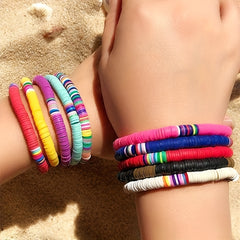 12000pcs DIY Bracelet Charm Kit 120 Colors Polymer Clay Beads for Jewelry Making