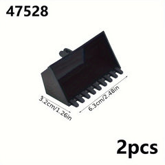 2pcs Excavator Bucket Bricks Toys Compatible with 15265 2951 2950 24120 47508