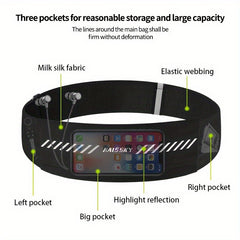Reflective Running Waist Bag Waterproof Fanny Pack for Outdoor Jogging