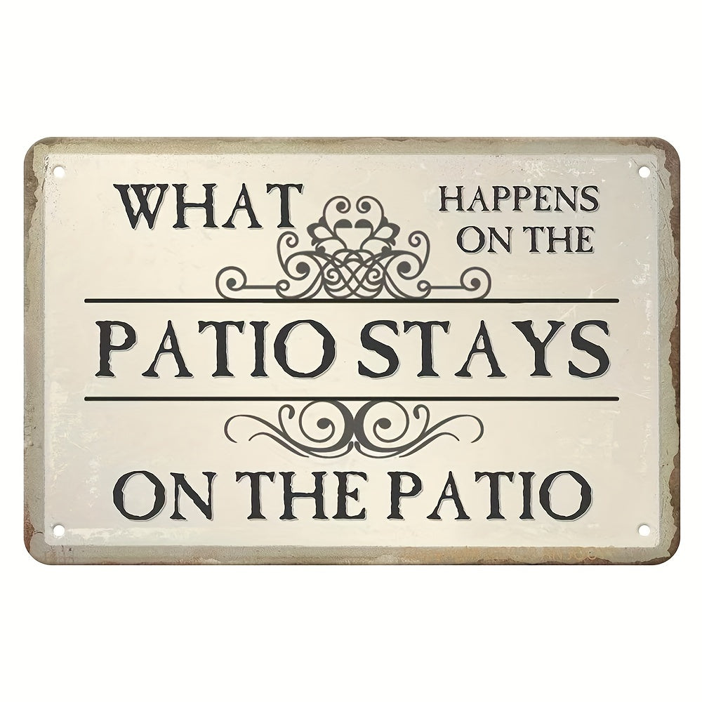 Funny Metal Tin Sign Patio Porch Signs Patio Decor Outdoor Bar Wall Decor