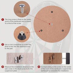 Dartboard Mounting Bracket Kit Wall Hanger Set