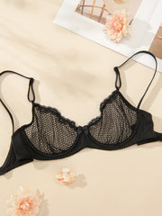 Sexy Geo Lace Balconette Bra