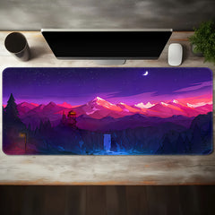 Purple Mountain Pattern Mouse Pad for Gamers