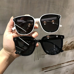 Square Sunglasses Rivet Decor Glasses UV400