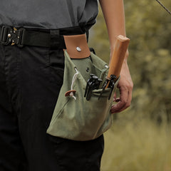 Collapsible Fruit Picking Bag PU Leather For Outdoor Activities