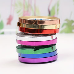 10m Glossy Laser Ribbon Curly Ribbon Metal Balloon Wire Roll