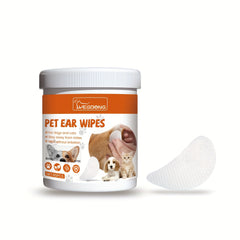 60pcs Box Pet Ear Wipes for Dogs and Cats - Ear Mite Cleaning Wipes