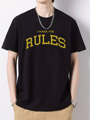 Men's Cotton Graphic Crew Neck Active T shirt for Summer