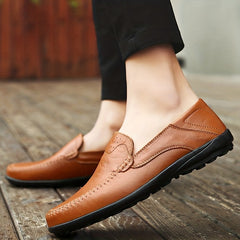 Men's Lightweight Leather Loafer Shoes for Spring & Summer