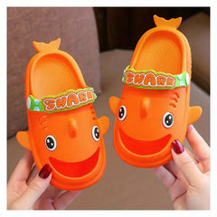 Kids Fish Slides Slippers Soft Soled Anti Slip Shoes