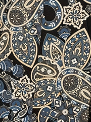Boho Paisley Print Long Sleeve Mini Dress