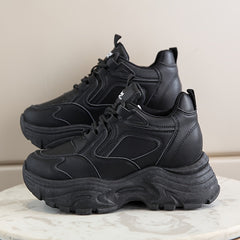 Thick Sole Shock Absorption Running Shoes Casual Wear Resistance Dad Shoes