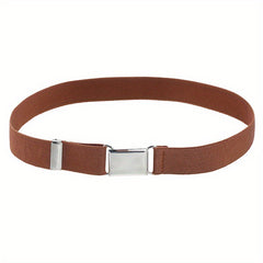 Stretch Belt for Jeans Pants Elastic Adjustable Buckle Belt