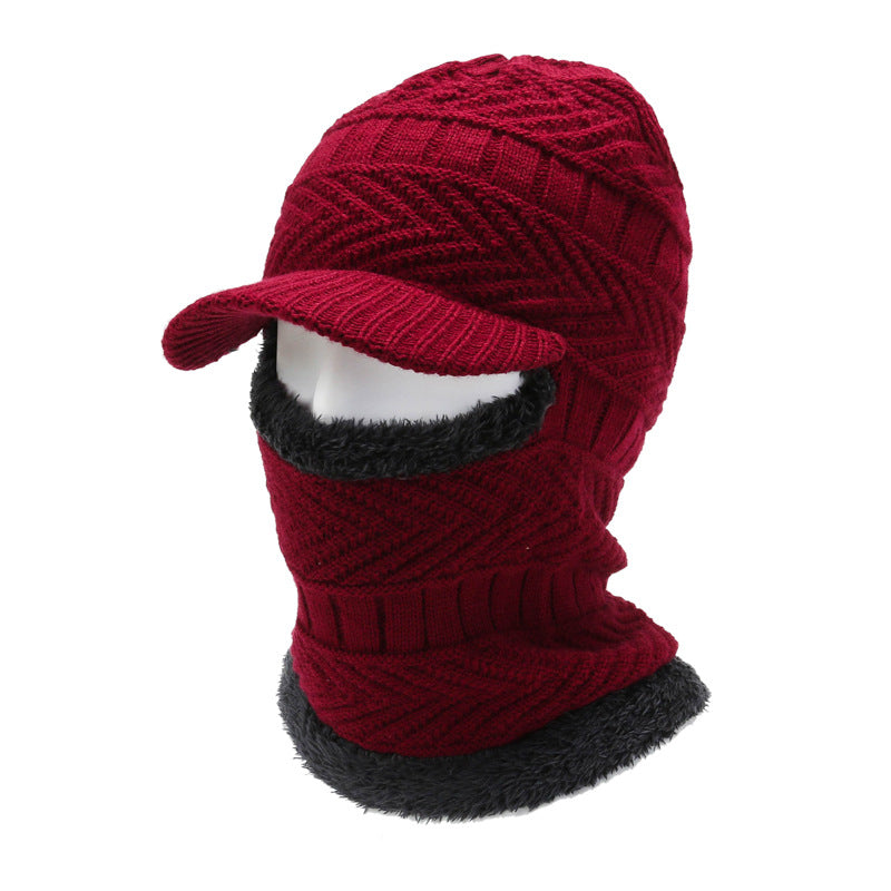 Men's Knitted Hat Face Ear Neck Protection Winter Warm