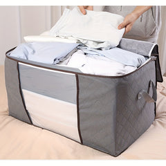 Thicker Luggage Storage Bag Quilted Quilt Duffel Non woven Clothing Hand Luggage