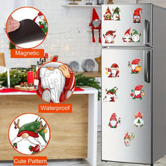 Christmas Garage Door Stickers Fridge Car Body Magnetic Suction Decor Stickers