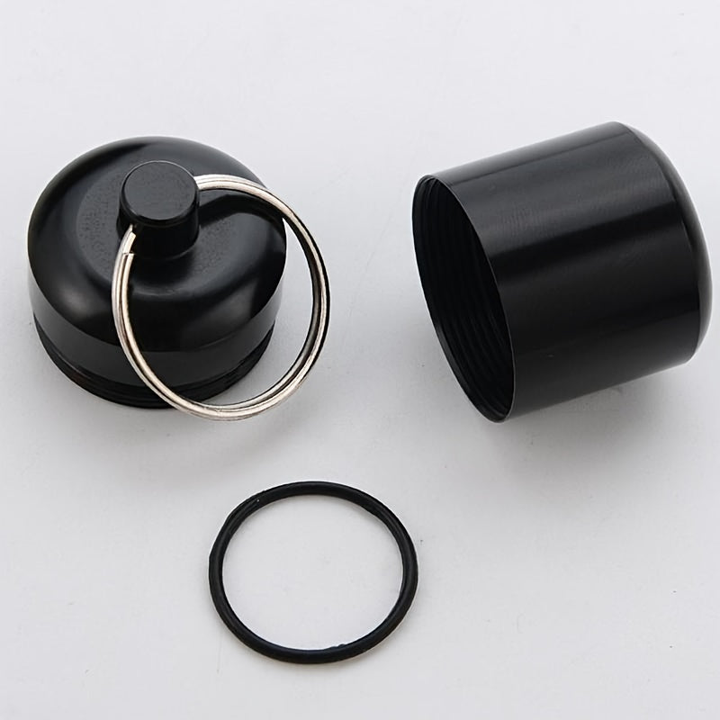 Waterproof Pill Box Keychain Mini Holder Outdoor Travel Aluminum Case